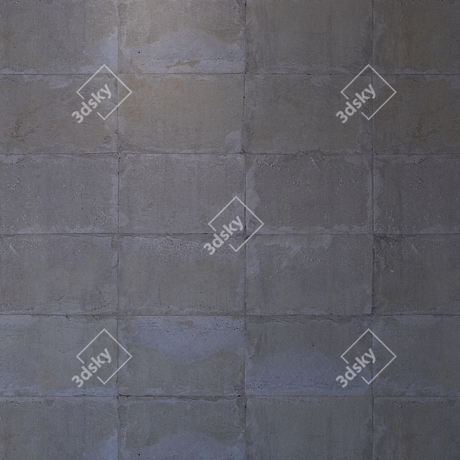 Seamless Concrete Tile: High Resolution Textures 3D model image 3