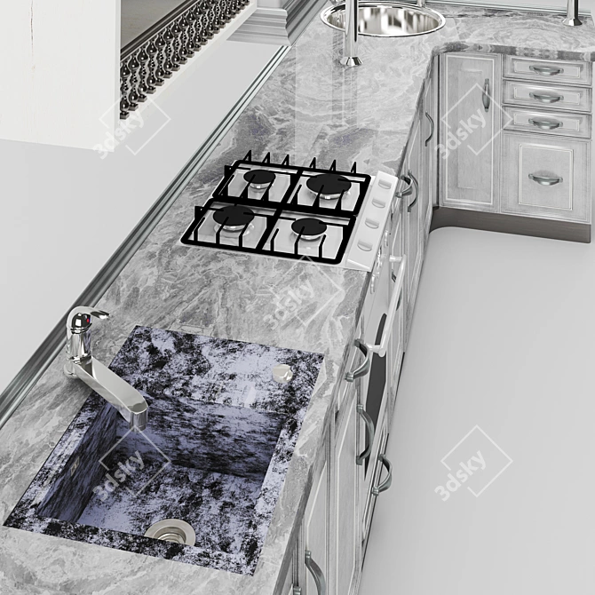 Provans Kitchen: Stylish Solution & Comfort for All 3D model image 2