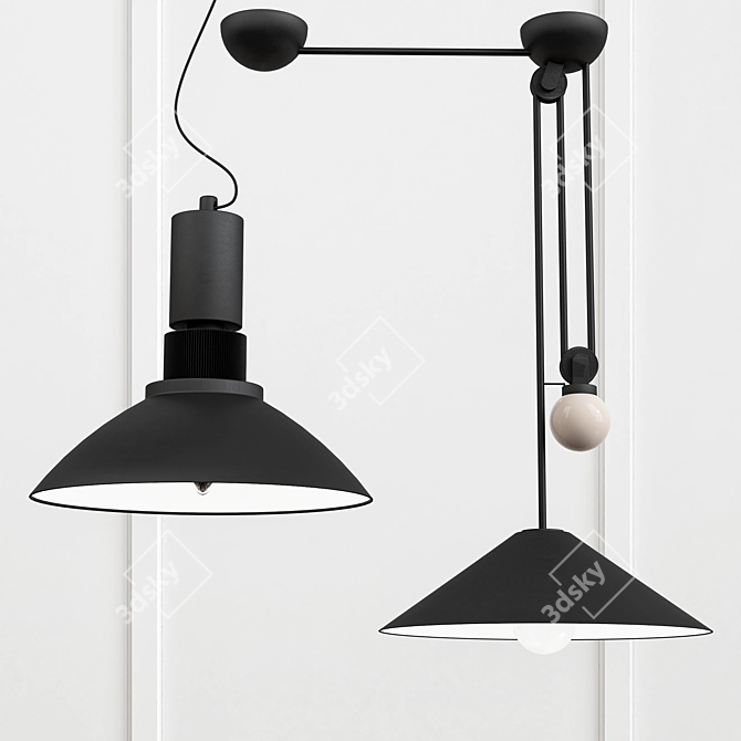 Aquila LED Pendant Lamp 3D model image 1