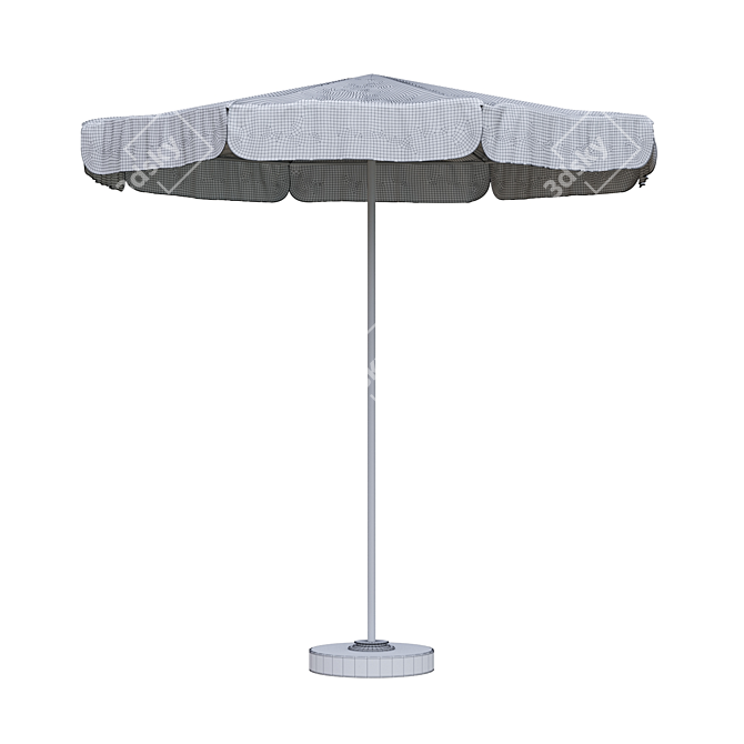 Stylish Canopy Umbrella 3D model image 2