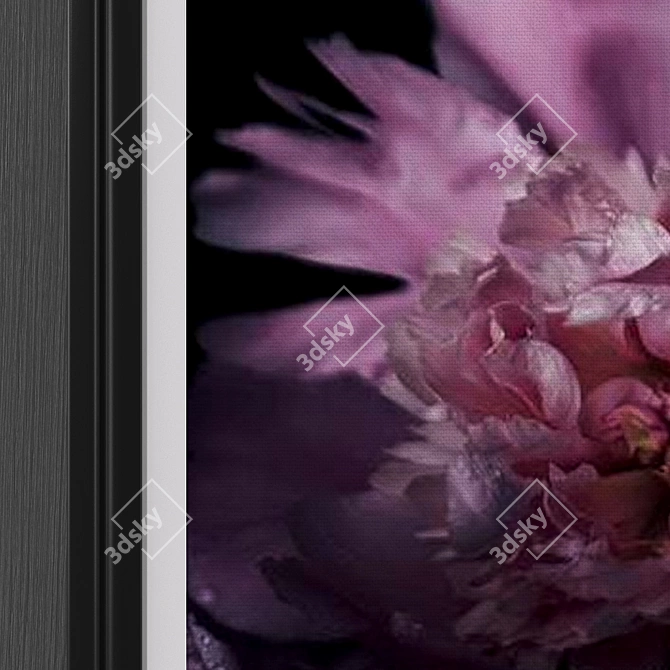 Gothic Blossoms Canvas Set 3D model image 3