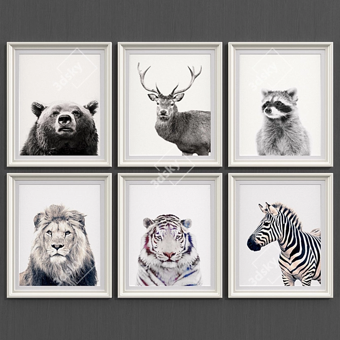 Contemporary Style Wildlife Art 3D model image 1