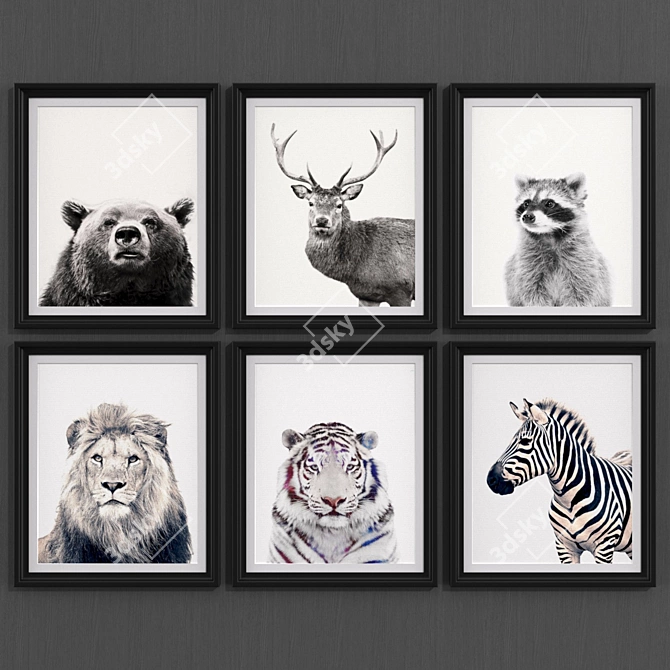 Contemporary Style Wildlife Art 3D model image 2