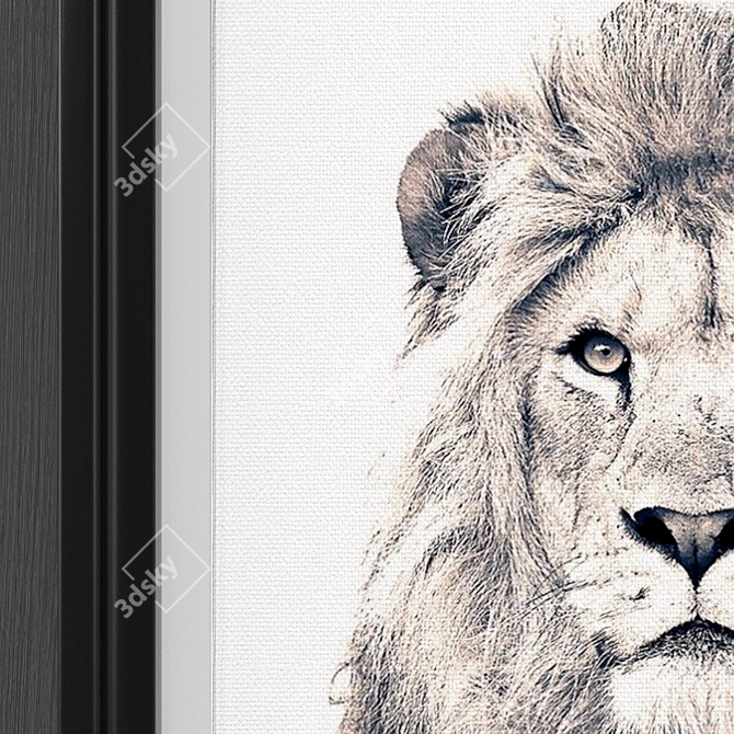 Contemporary Style Wildlife Art 3D model image 3