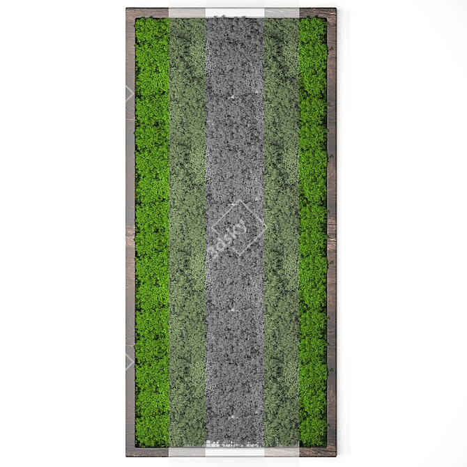 Evergreen Moss Wall Decor 3D model image 3