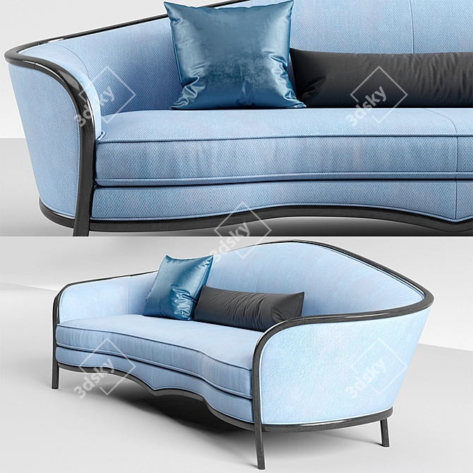 Modern Altavilla Novecento Sofa 3D model image 2