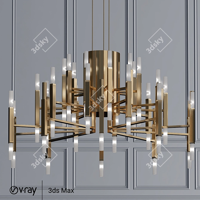 Modern Hanging Light Fixture - ALMA_LIGHT 3D model image 1