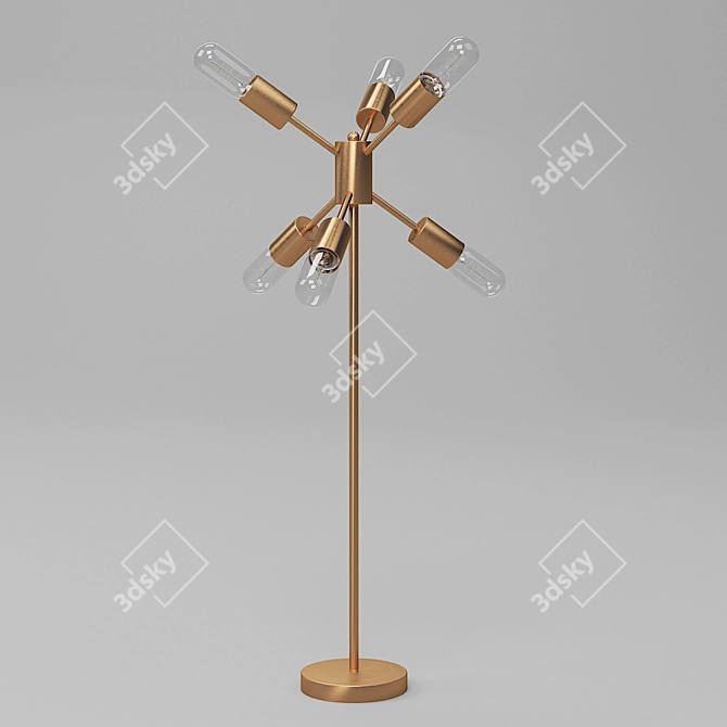 Contemporary Spark Table Lamp 3D model image 1