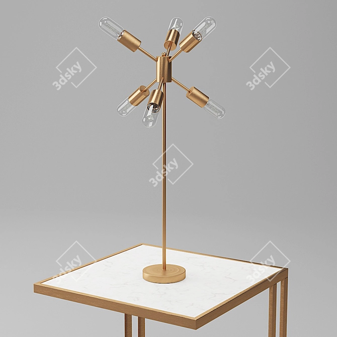 Contemporary Spark Table Lamp 3D model image 3