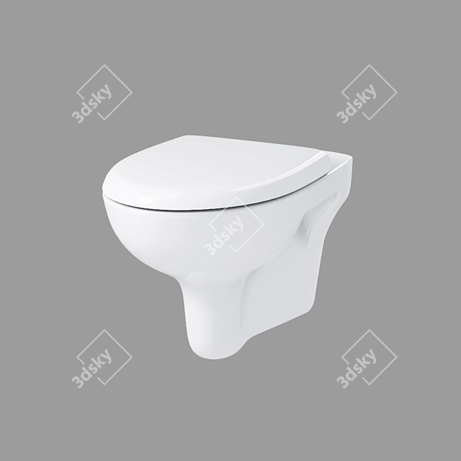 Nature New Clean Hanging Toilet 3D model image 1