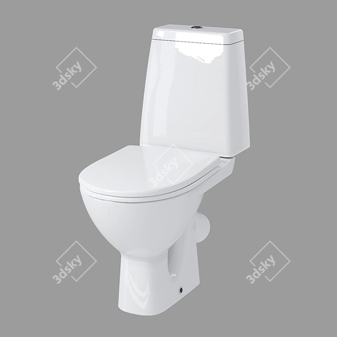 GRANTA 031 Compact Toilet: Duraplast, Lifting 3D model image 1