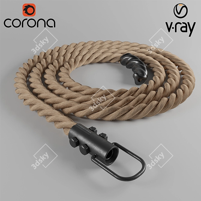 Versatile Rope Bundle: 2014 and 2011 MAX (Corona + VRay) + FBX 3D model image 1