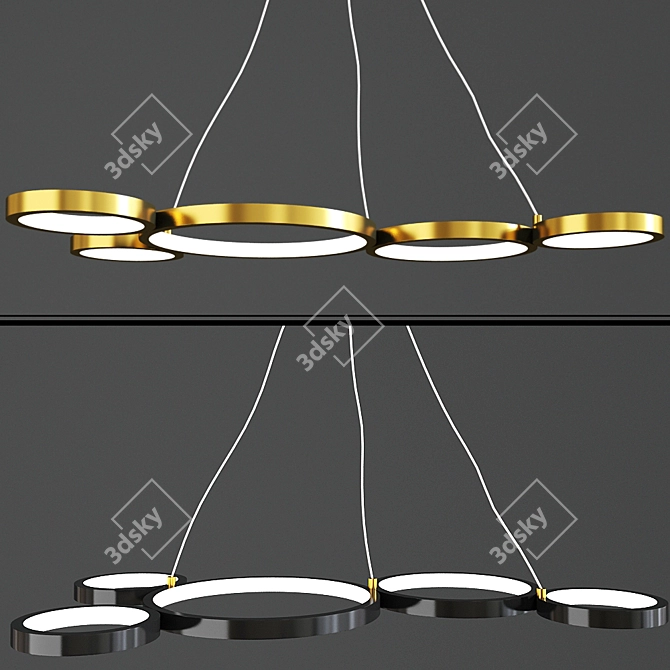 Modern Ceiling Light Set 3D model image 1