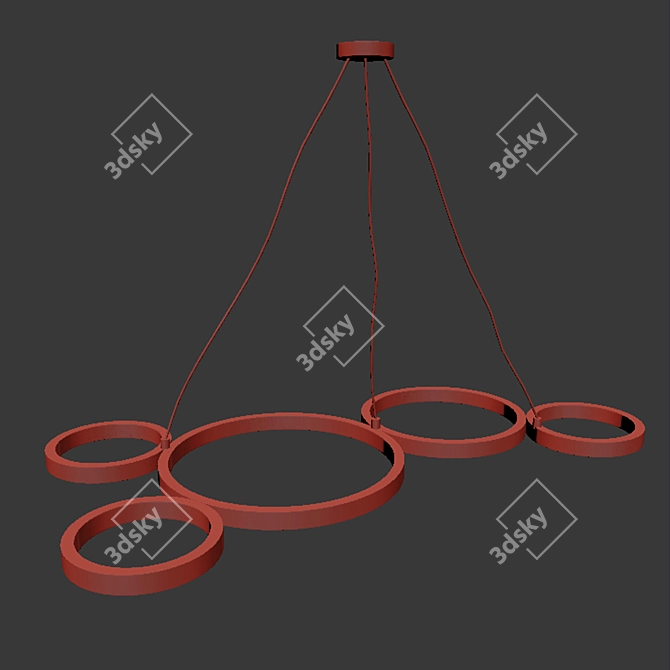 Modern Ceiling Light Set 3D model image 2