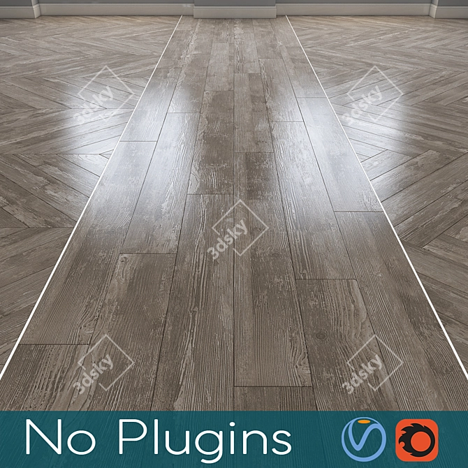 Elegant Floor 254: A Versatile Flooring Solution 3D model image 1