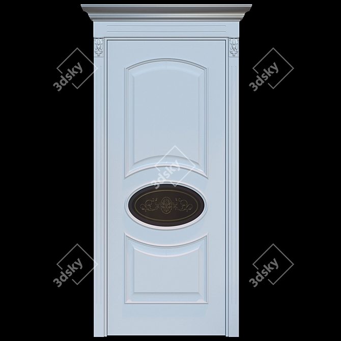 Elegant Florence Porte Vista Doors 3D model image 3