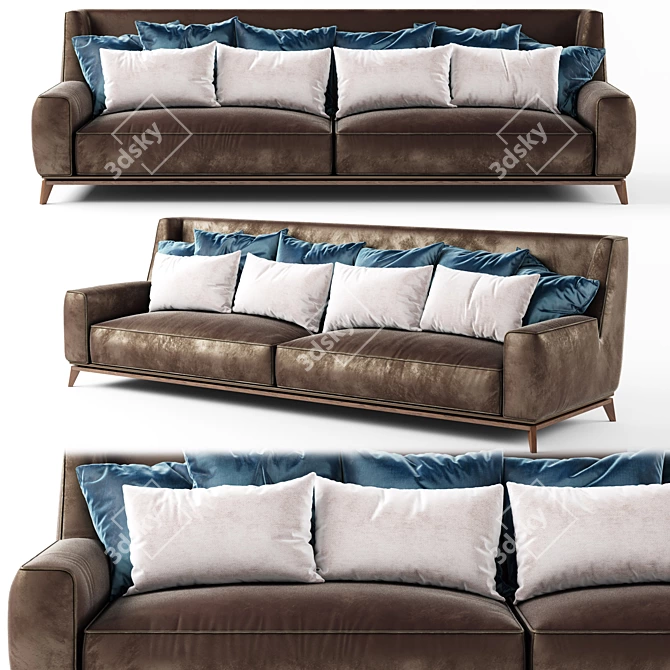 Sophisticated Vibieffe 430 Opera Sofa 3D model image 1