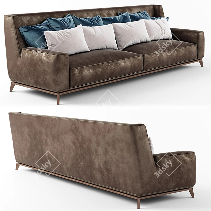 Sophisticated Vibieffe 430 Opera Sofa 3D model image 2