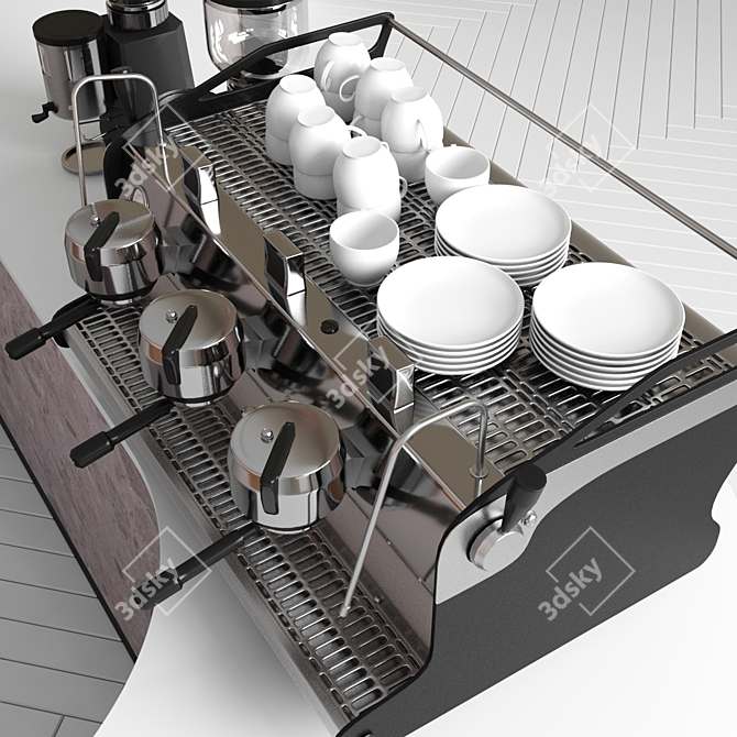 Ultimate Espresso Machine Set 3D model image 2