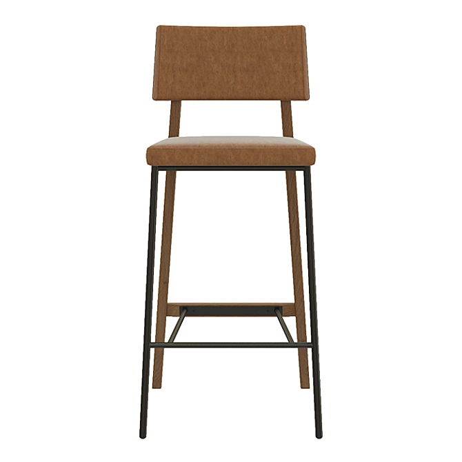 Oakland Modern Barstool 3D model image 2