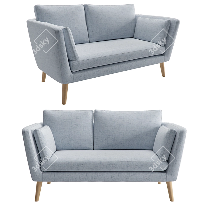 Scandi Comfort: FINYA Jane Sofa 3D model image 1