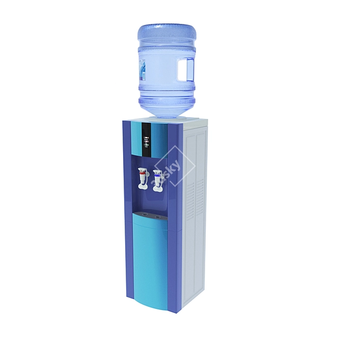 IceFlow Water Cooler 3D model image 1