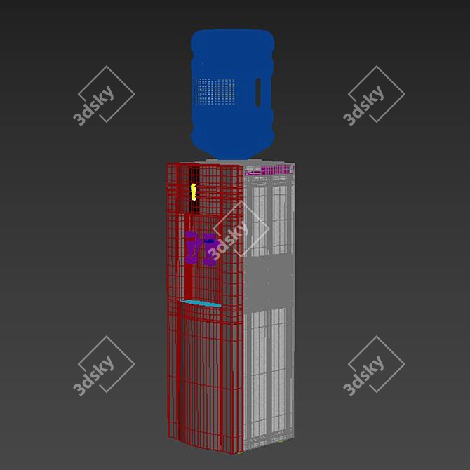 IceFlow Water Cooler 3D model image 3