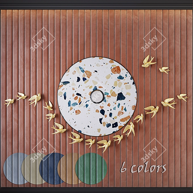 Gulls Decorative Panel 10_8 3D model image 1