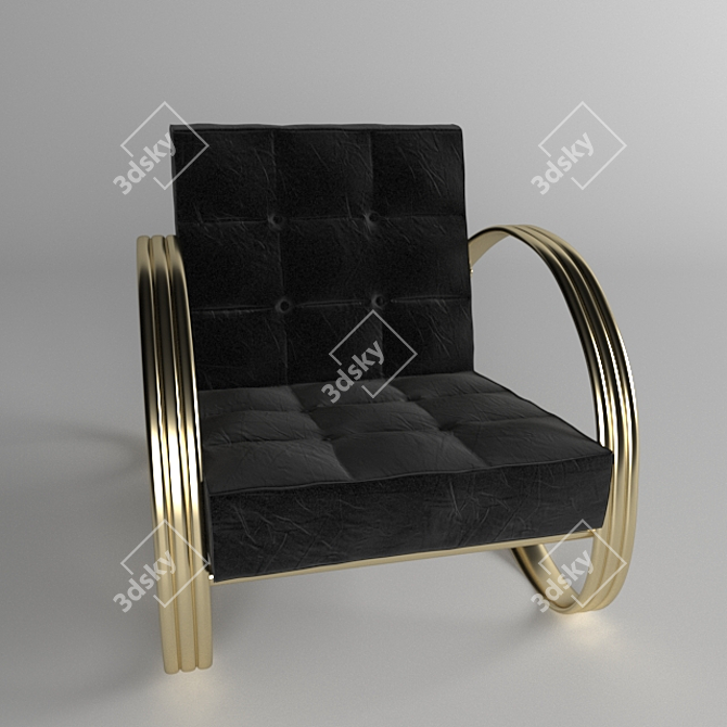 Modern Domani Chair, Loft Style 3D model image 1