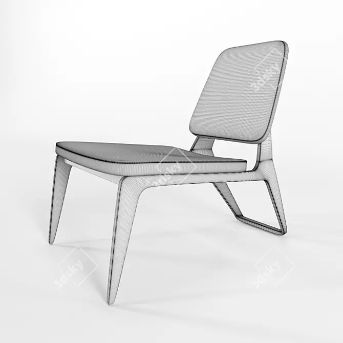 Elevate Your Lounge with Moonlounger 3D model image 3