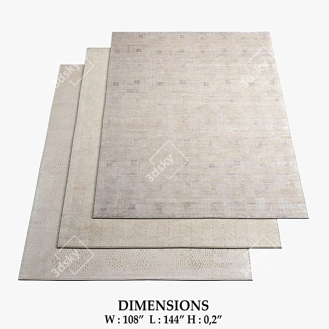 THIBAULT VAN RENNE Designer Rugs 3D model image 1