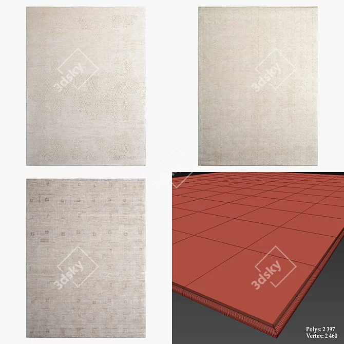 THIBAULT VAN RENNE Designer Rugs 3D model image 2