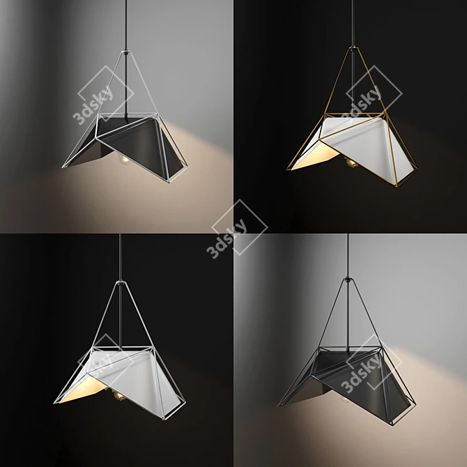 Urban Wire Pendant Light 3D model image 3