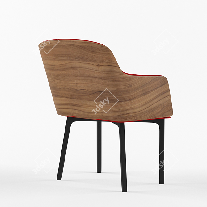 Modern Armchair: Colorful & Versatile 3D model image 3