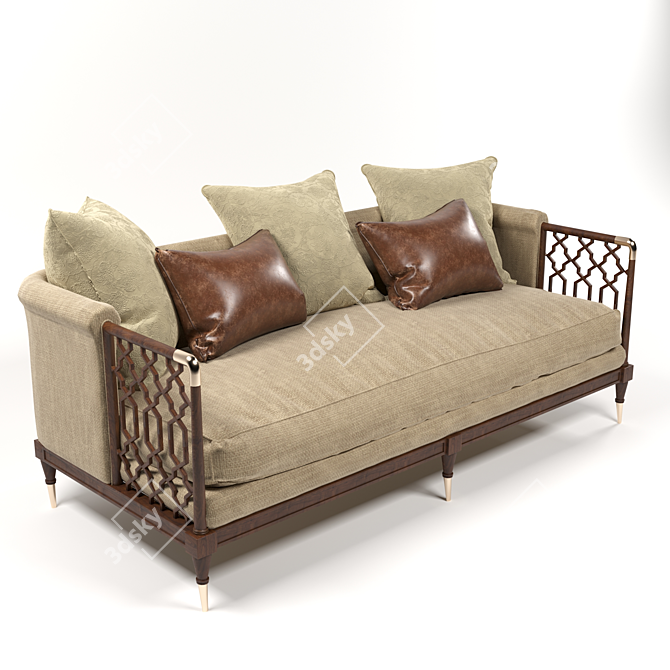 Contemporary Corona Sofa 3D model image 2