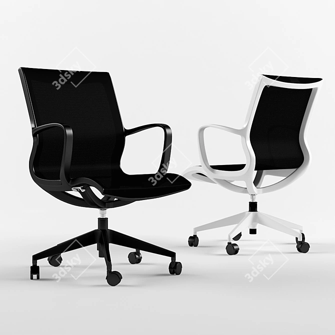 EcoSun Solar Chair 3D model image 1