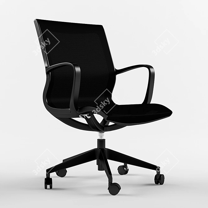 EcoSun Solar Chair 3D model image 2