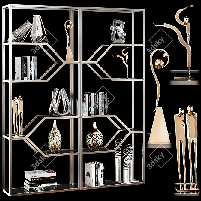 Elegant Decor Set - Stylishly Crafted 3D model image 1