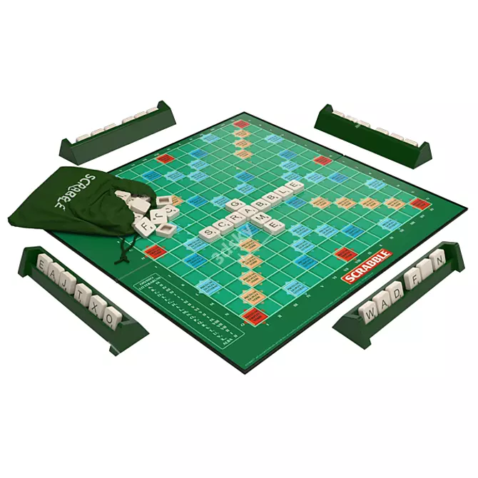 Wordplay Classic: Scrabble Board Game 3D model image 1