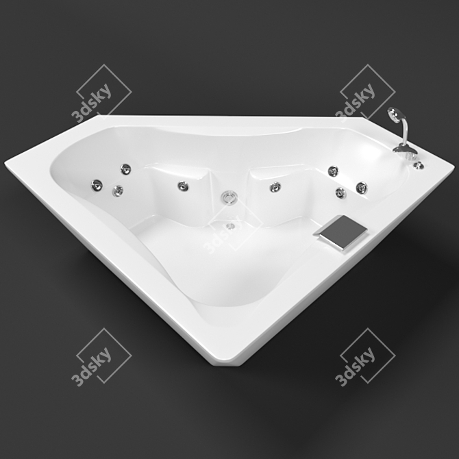 Luxury Corner Jacuzzi: Espree  3D model image 2