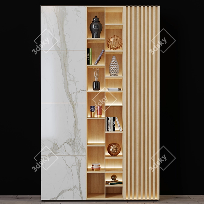 Multi-Purpose Decorative Shelving 3D model image 1