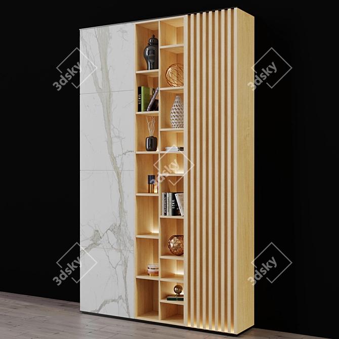 Multi-Purpose Decorative Shelving 3D model image 2