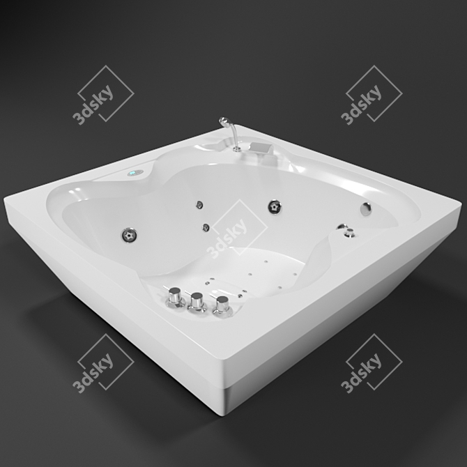 Luxury Jacuzzi 833: Perfect for 3D Renders 3D model image 2
