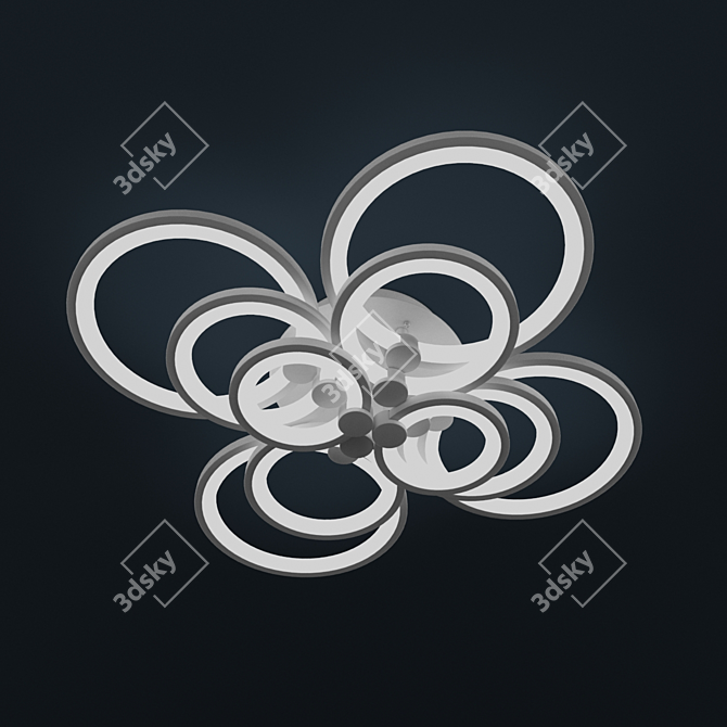 Federica 388 LED Ceiling Lamp 3D model image 2