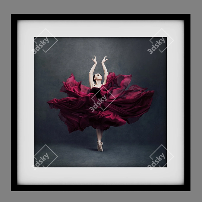 Ballet Frame Art Collection - Set of 12 3D model image 2