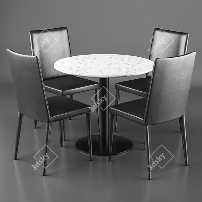 Elegant Frag Doni 73 Bar Table 3D model image 1