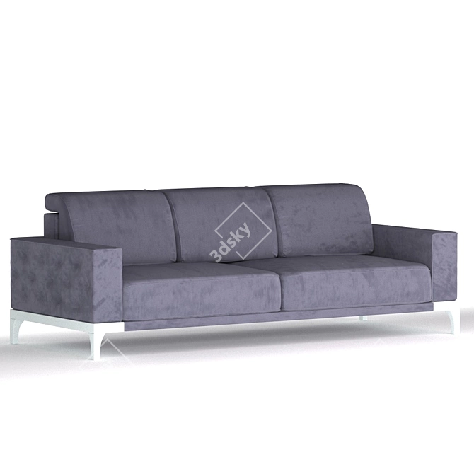 Elegant Broadway Sofa 3D model image 1