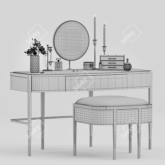 Lorient Dresser: Stylish Storage Solution 3D model image 3