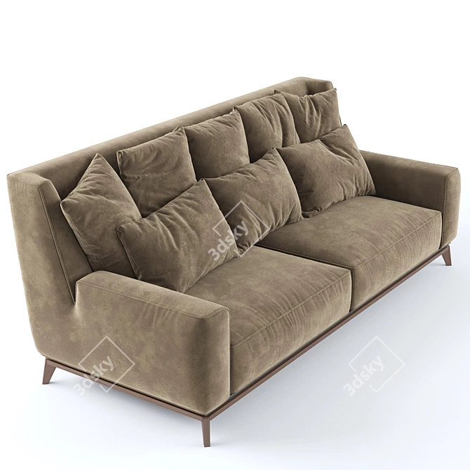 Sophisticated 2-Seater Sofa: Vibieffe 430 OPERA 3D model image 2