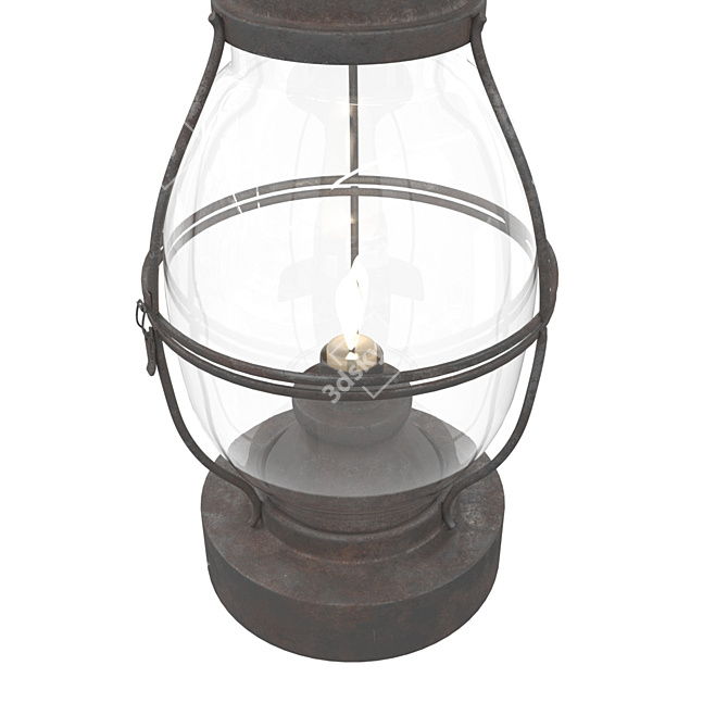 Vintage Lamp 4 3D model image 2